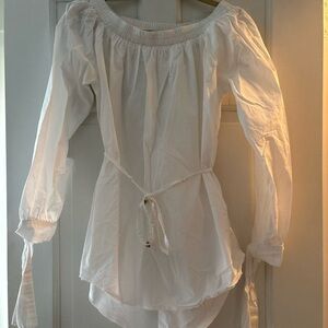 Faithfull White Women's Off-Shoulder Top